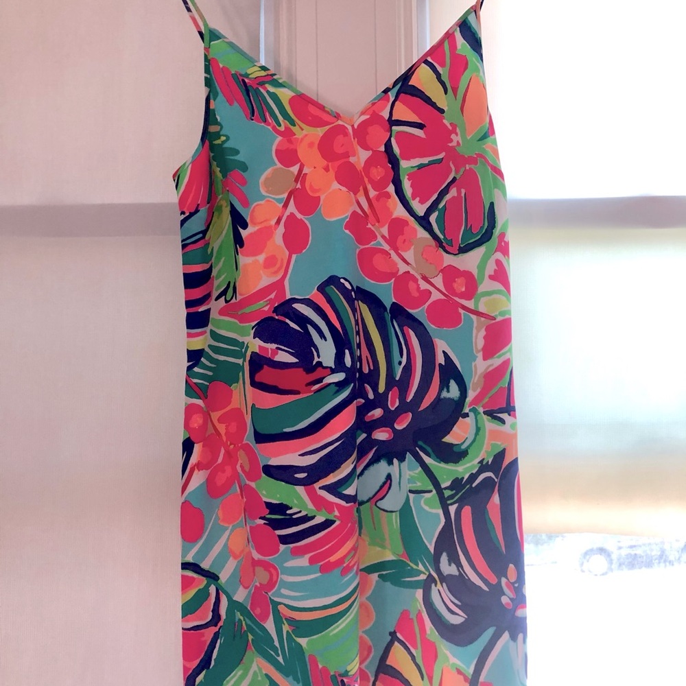 Lilly Pulitzer silk slip dress